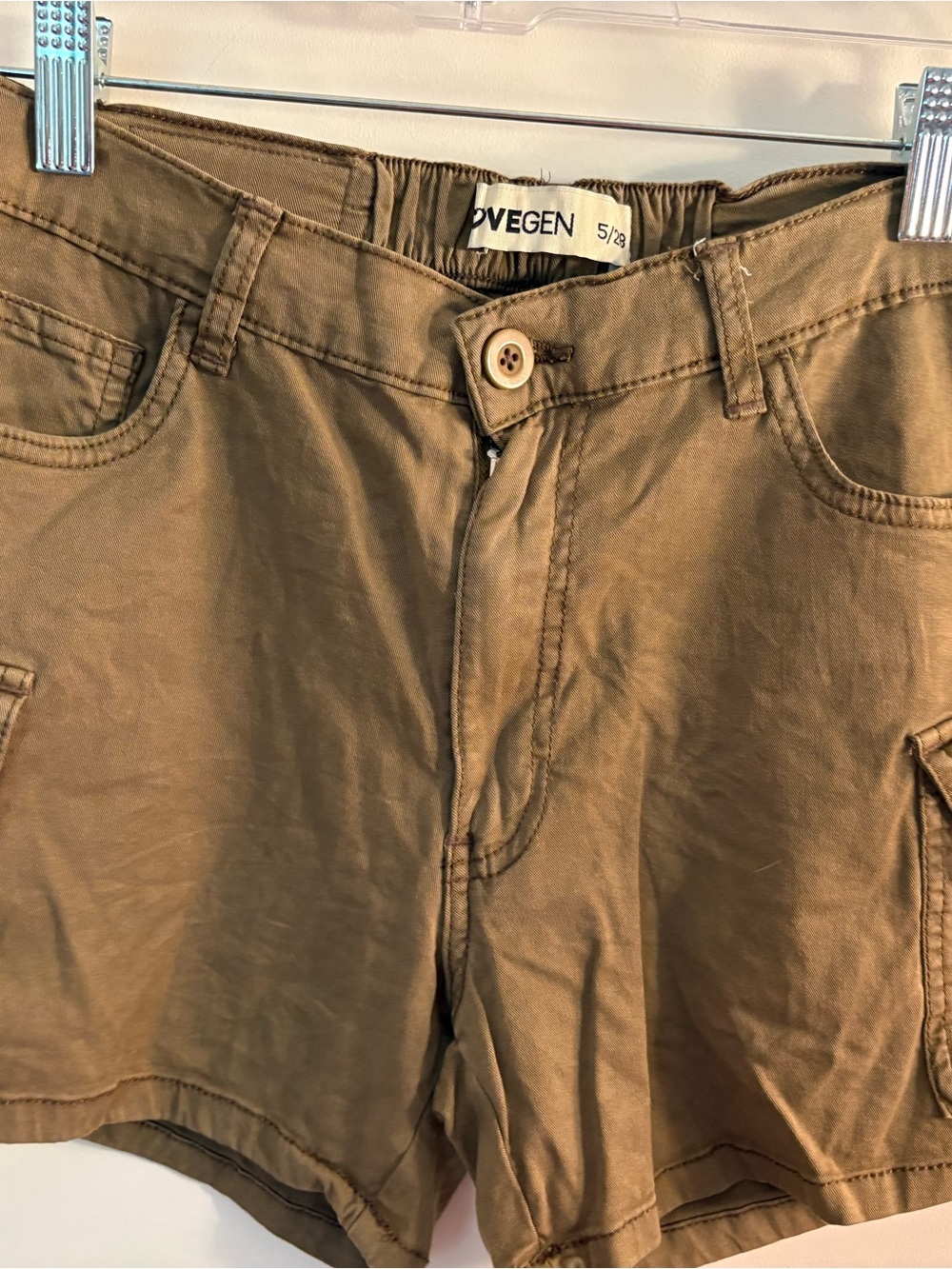 LOVEGEN Olive Green Cargo Shorts